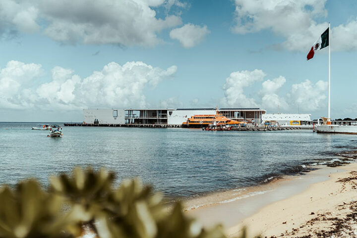 Der Hafen von Cozumel, Yucatan, Mexiko