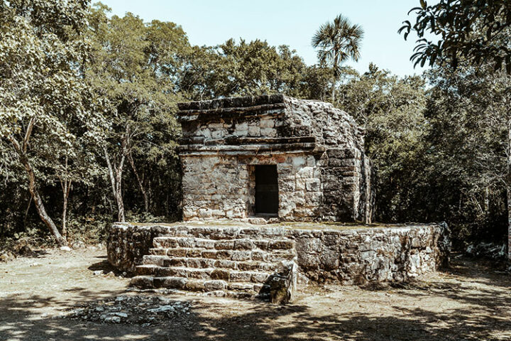 Die Maya Ruinen San Gervasio, Cozumel, Mexiko