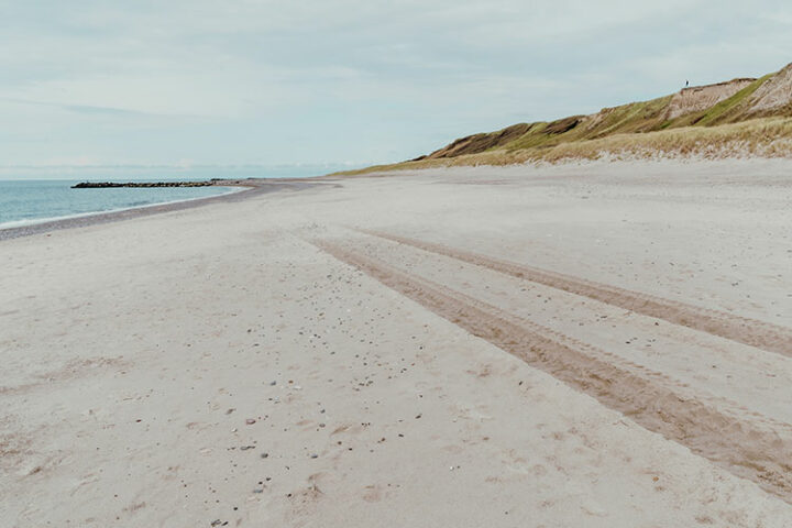 Die Steilküste von Bovbjerg Klint in Westjütland, Dänemark