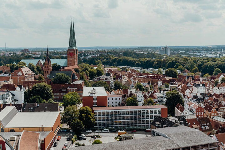 Ausblick von der Petrikirche in Lübeck
