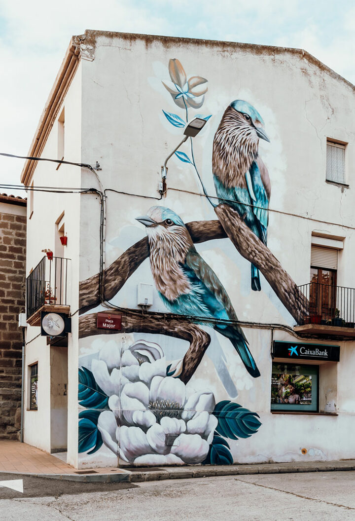 Street-Art in Pennelles, Katalonien