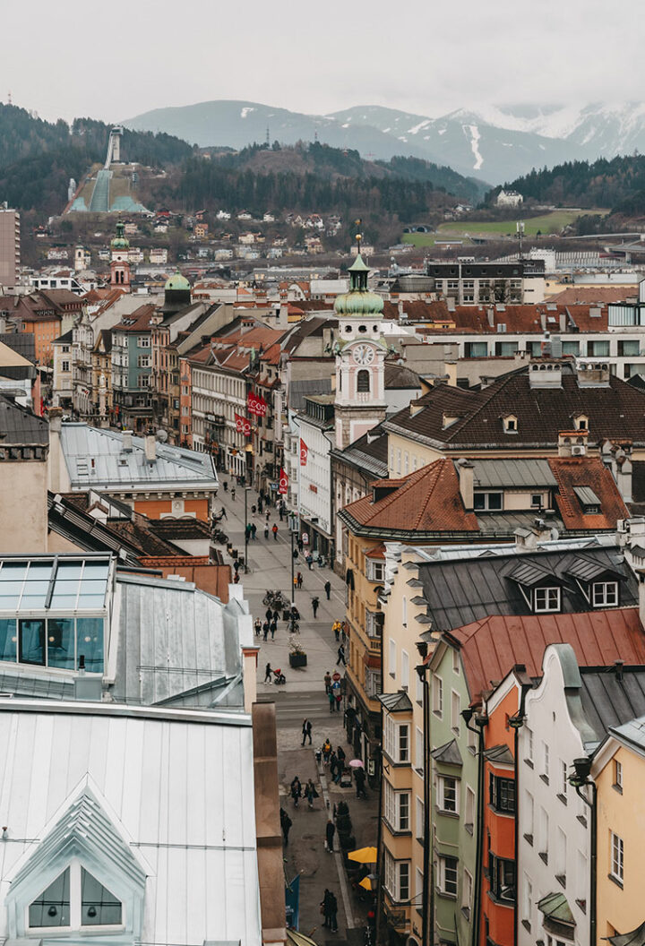 Ausblick vom Stadtturm in Innsbruck