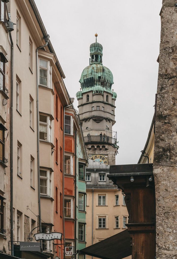 Derm Stadtturm von Innsbruck