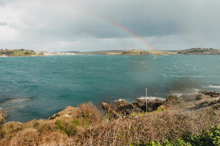 Regenbogen Pendennis Head, Cornwall, England