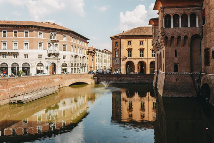 Castello Estense, Ferrara, Emilia-Romagna, Italien