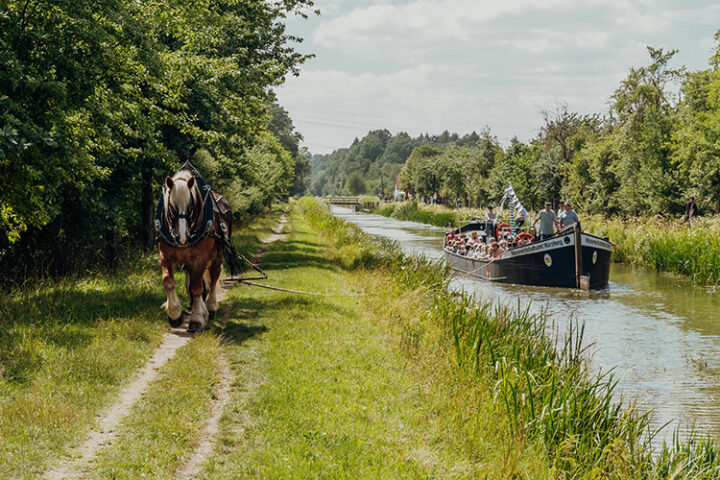 Treideln auf dem Alten Kanal, Burgthann