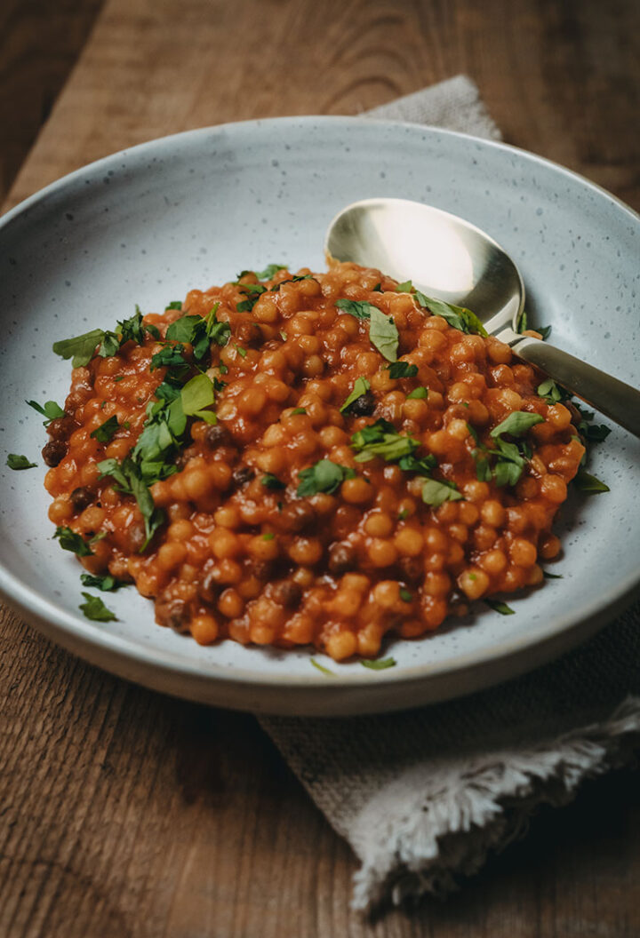 Fregola sarda al pomodoro – Rezept aus Sardinien