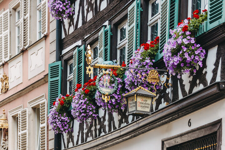 Die historische Brauereigaststätte Schlenkerla in Bamberg