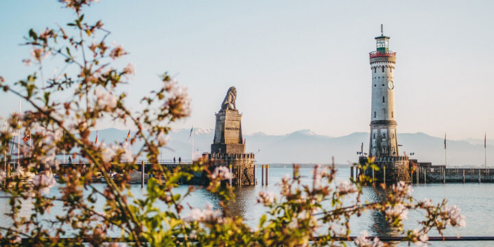 Lindauer Hafen, Lindau, Bodensee, Bayern