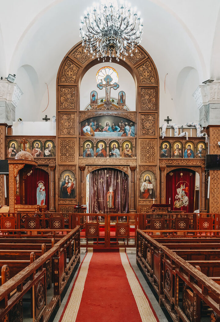 Die koptische St.-Schinuda-Vater-der-Eremiten-Kirche, Hurghada, Ägypten