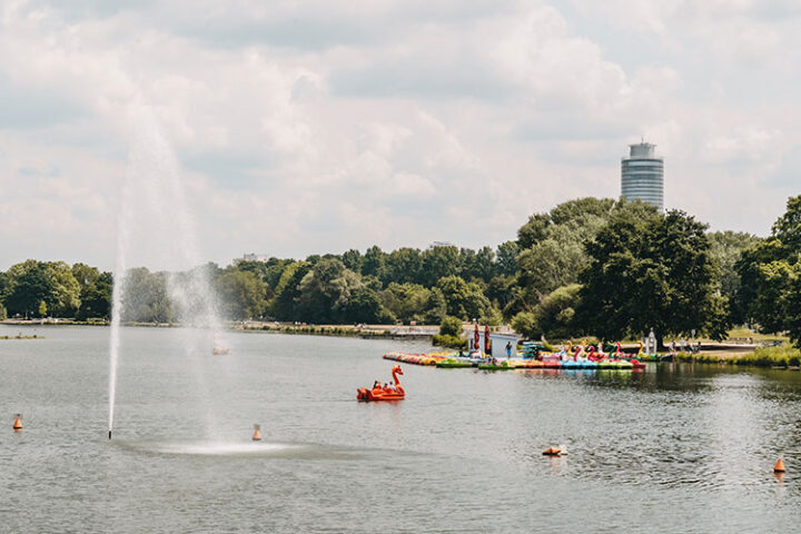 Wöhrder See im Herzen von Nürnberg