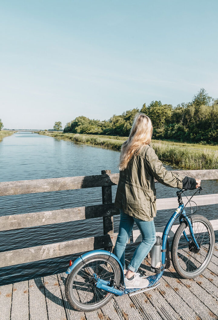 Mit dem elektrischen Kickbike durch die Fehnkolonien und Westerwolde, Niederlande