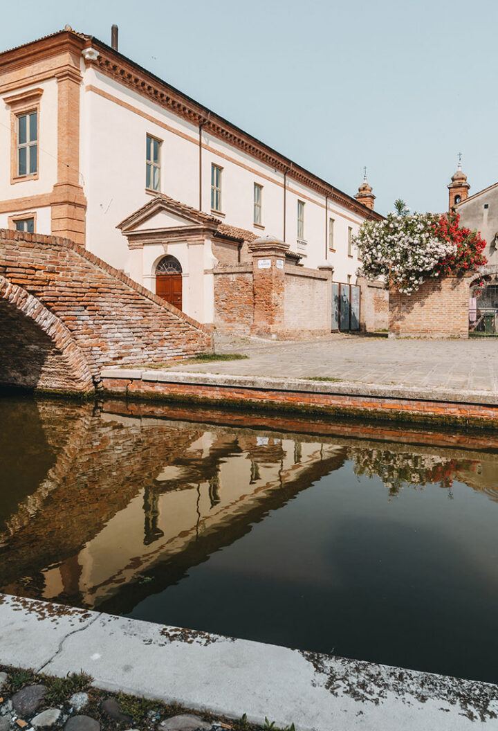 Altstadt Comacchio, Emilia-Romagna, Italien