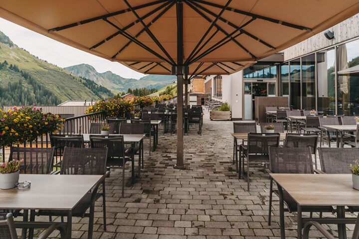 Alpenstern Panoramarestaurant Genusshalde in Damüls