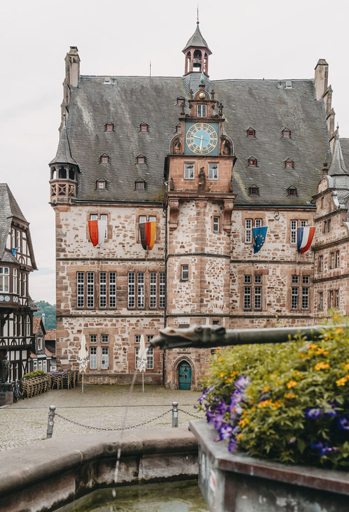 Rathaus, Marburger Marktplatz, Deutschland