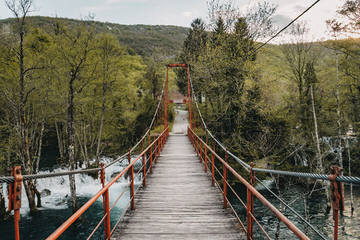 Hängebrücke Martin Brod, Una Nationalpark, Bosnien und Herzegowina