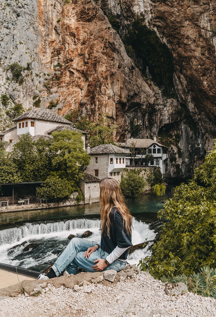 Blagaj und das Derwischkloster, Mostar, Bosnien und Herzegowina