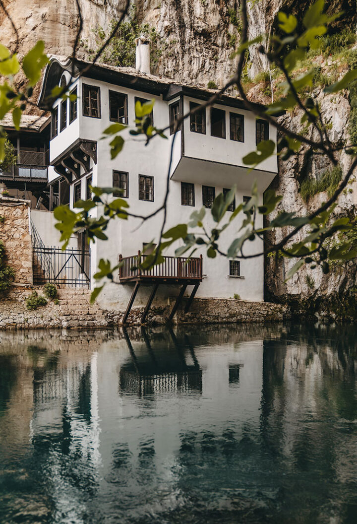 Blagaj und das Derwischkloster, Mostar, Bosnien und Herzegowina
