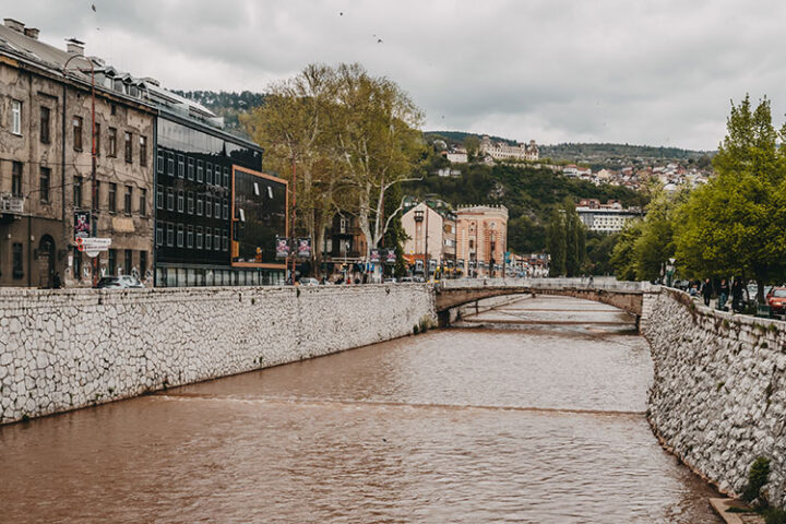 Lateinerbrücke, Sarajevo, Bosnien und Herzegowina