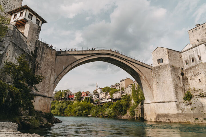 Stari most: Die Alte Brücke, Mostar, Bosnien und Herzegowina