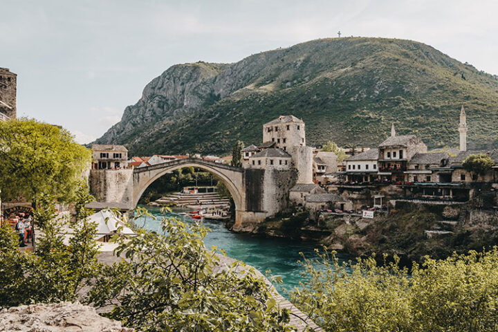 Stari most: Die Alte Brücke, Mostar, Bosnien und Herzegowina