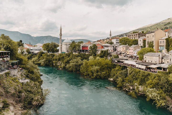 Stari most: Die Alte Brücke, Mostar, Bosnien und Herzegowina