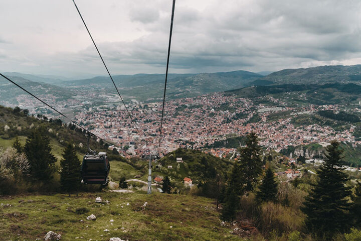 Hausberg Trebevic, Sarajevo, Bosnien und Herzegowina