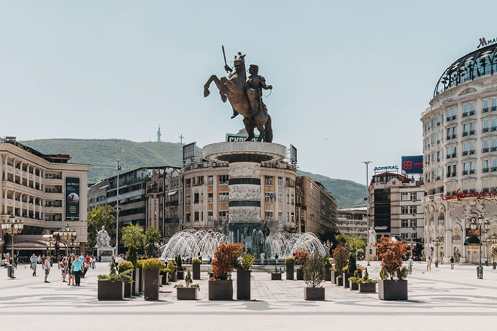 Makedonija Square, Skopje, Nordmazedonien