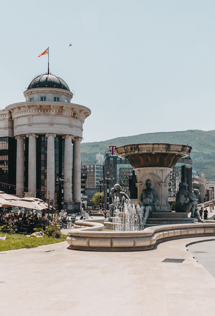 Platz des Aufstands von Karpos, Skopje, Nordmazedonien