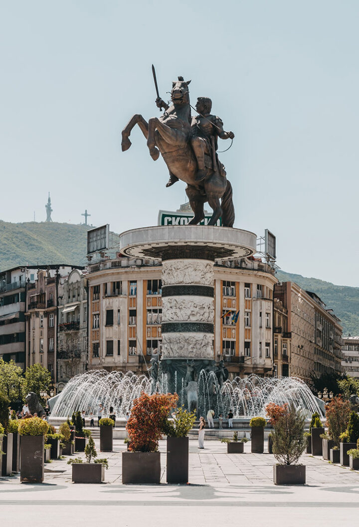 Makedonija Square, Skopje, Nordmazedonien